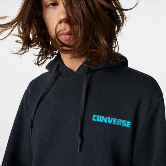 Converse Mountain In Black Men’s Hoodie Sweatshirt - Picture 3 of 7